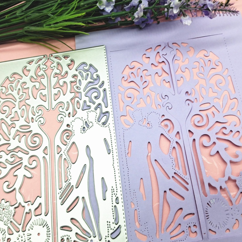 Khuôn Cắt Giấy Kim Loại Hình Cặp Đôi Xinh Xắn