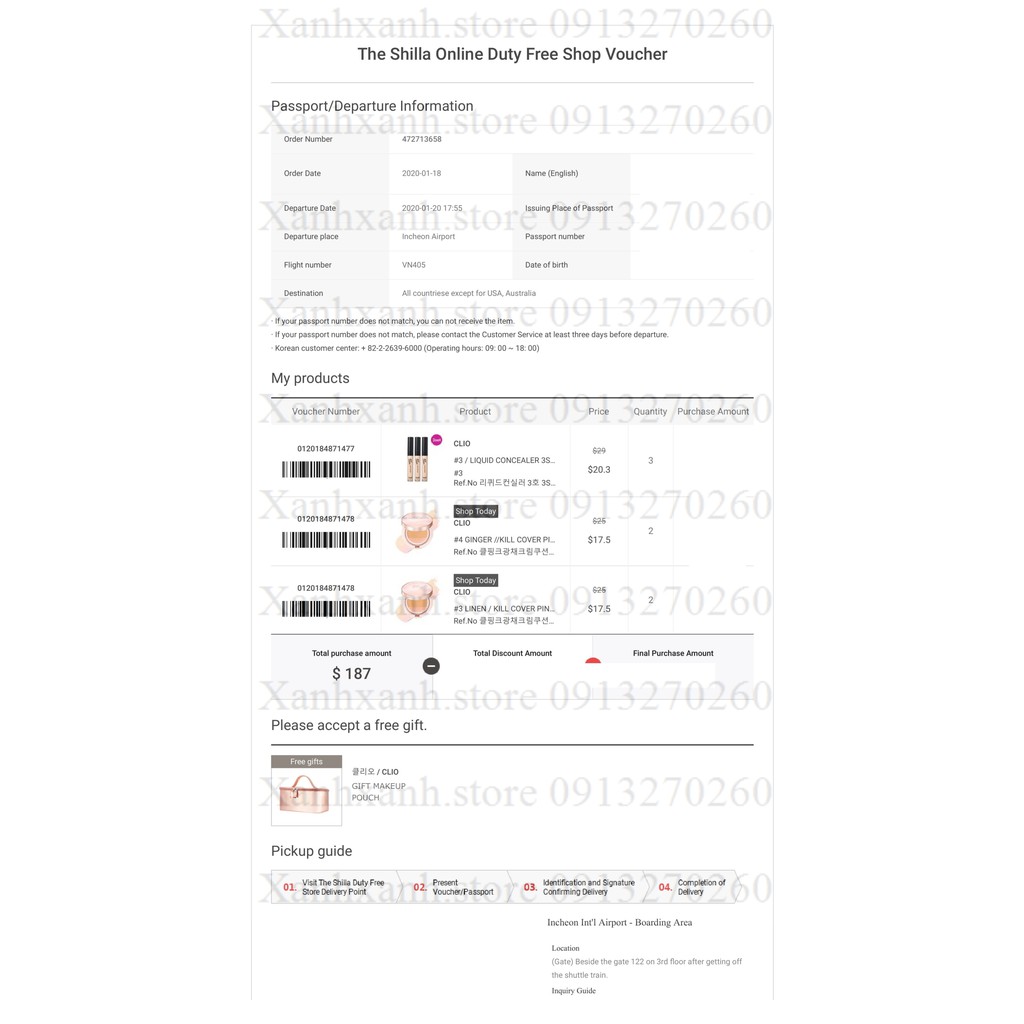 Phấn Clio Kill Cover Founwear Cushion Ampoule Cushion