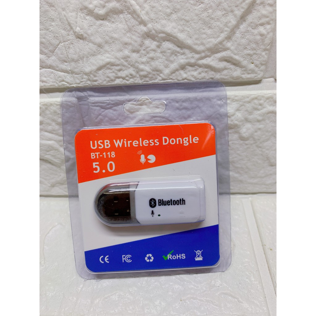 USB Bluetooth  5.0 DONGLE BT-118 loại 1 không nhiễu - dùng cho loa, amply, mixer, equalizer ( Cắm trực tiếp cổng usb )