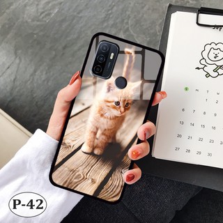 Ốp lưng kính Oppo A53- hình 3D