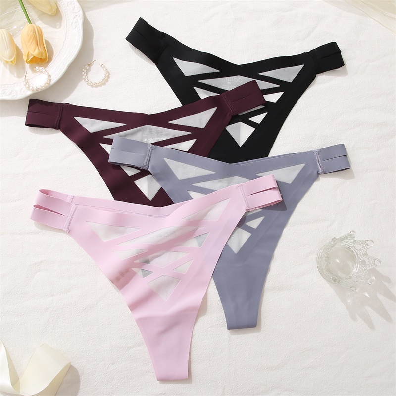 Cute Byte Quần Lót Lưới Không Đường May Gợi Cảm Dễ Thương Cho Nữ