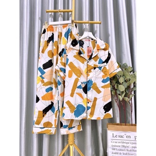 Bộ Lụa Mango Tay Ngắn Quần Dài Bigsize