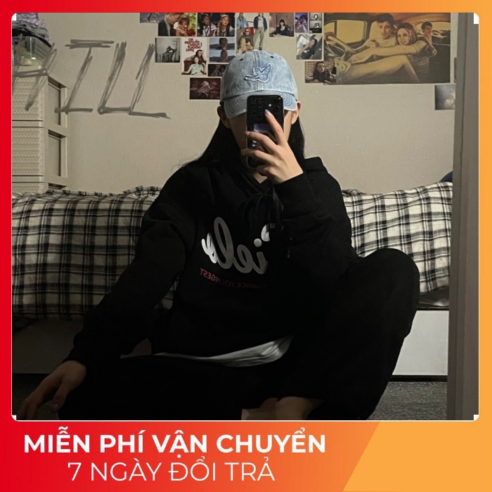 Áo Hoodie Cursive Cielo - Acover Brand Korean