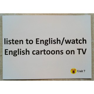 Flashcard Lớp 5 của Bộ GD in 2 mặt