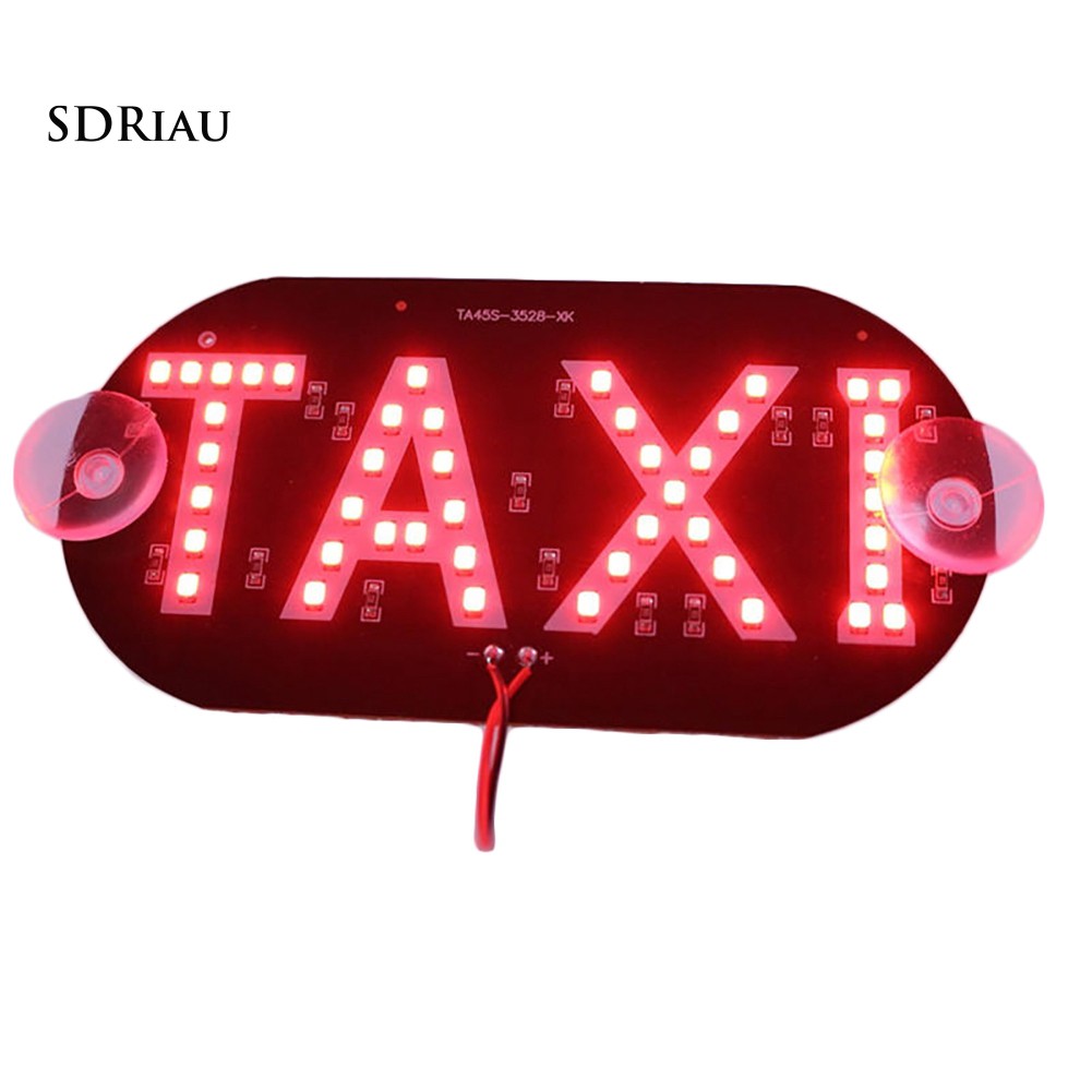 Đèn LED chữ TAXI gắn kính chắn gió xe hơi đa dụng nhiều màu tùy chọn