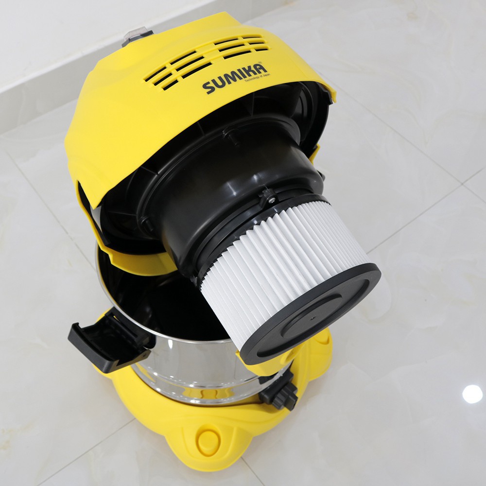 Máy hút bụi gia đình Sumika K20 (1600W, Có thể hút nước, Motor Ametek của Mỹ, Tầng lọc HEPA)