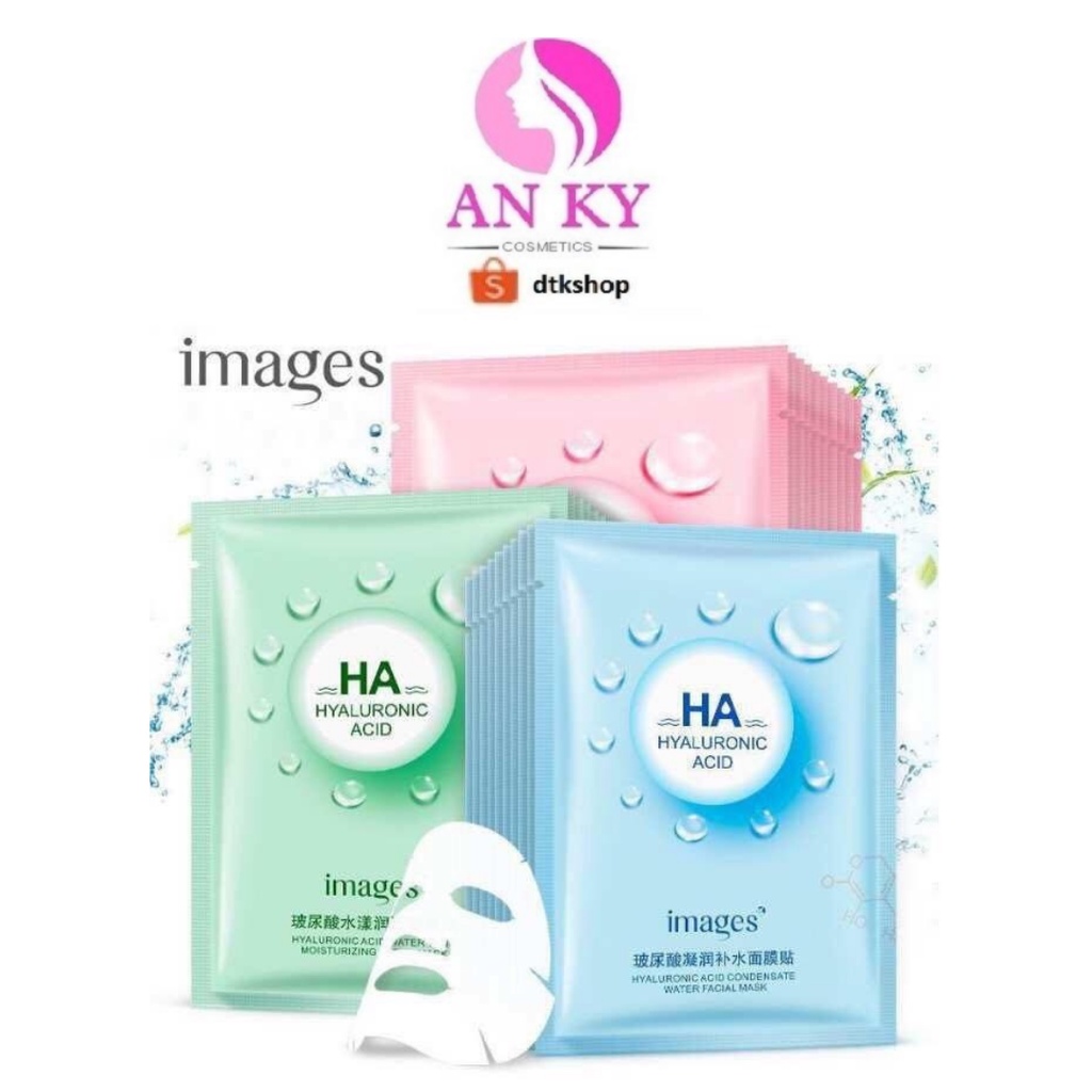 Mặt Nạ Giấy Dưỡng Da Mụn Cấp Ẩm Dưỡng Trắng Thải Độc HA Images