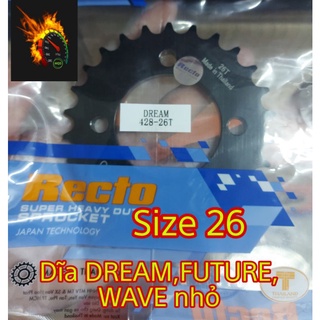 Dĩa dream, future, wave nhỏ recto, size 26, nhập khẩu thái lan