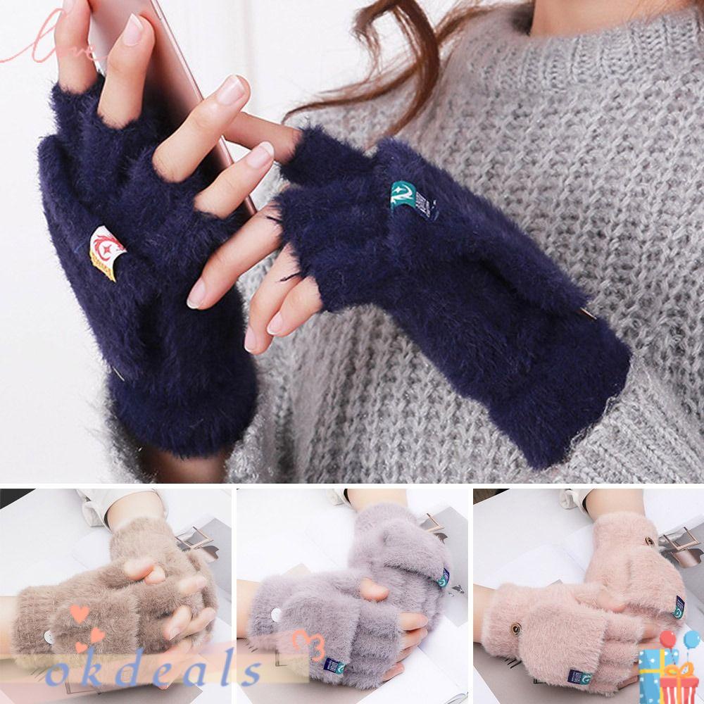 Găng Tay Lông Nhung Giữ Điện Thoại Chơi Game Cho Nữ Sinh