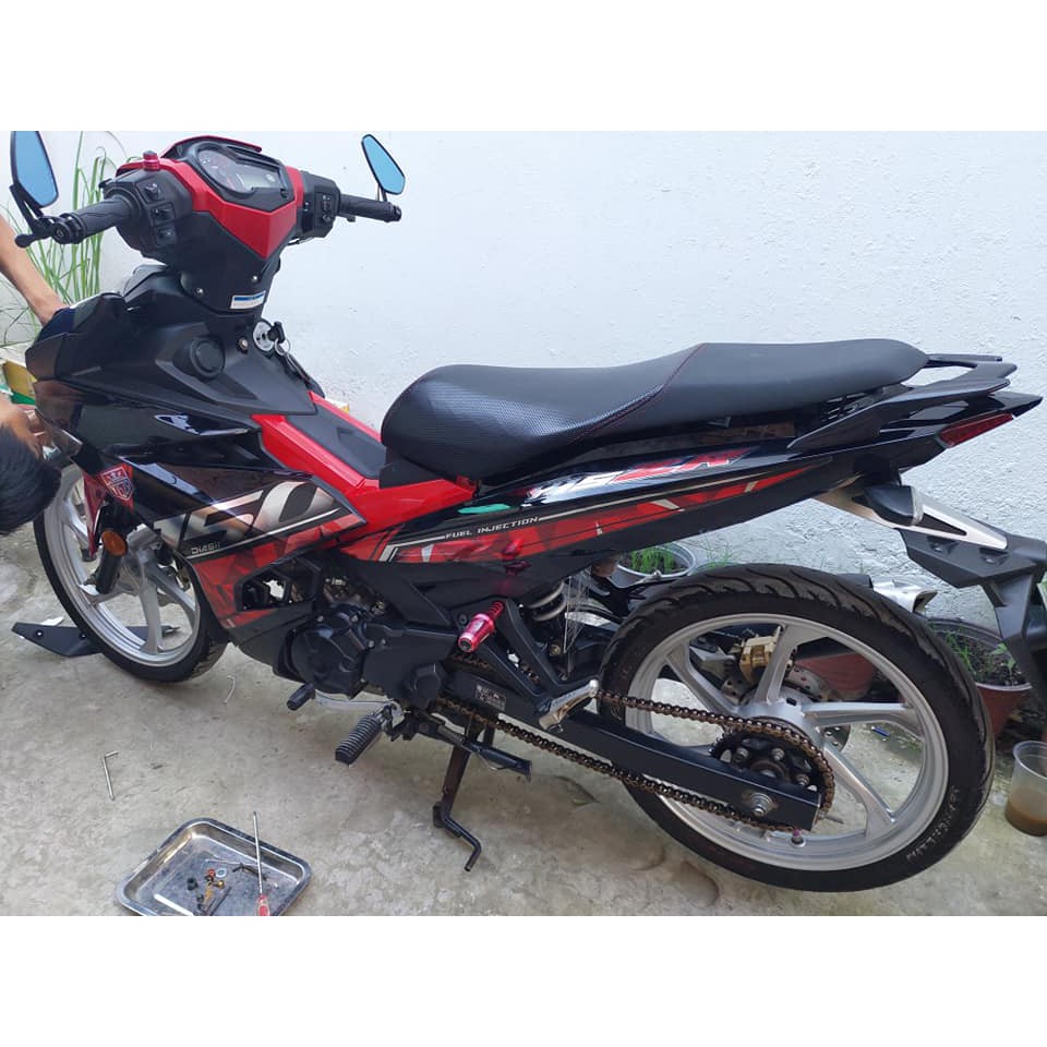Tem Exciter 150. Tem Y15ZR - 2019, đen đỏ. Chỉnh sửa theo yêu cầu. Sắc nét, bền màu, chống nước