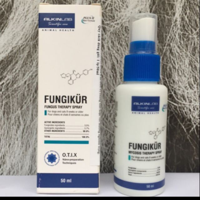 Thuốc xịt trị nấm da FUNGIKUR 50ml- hàng chuẩn công ty mùi thơm