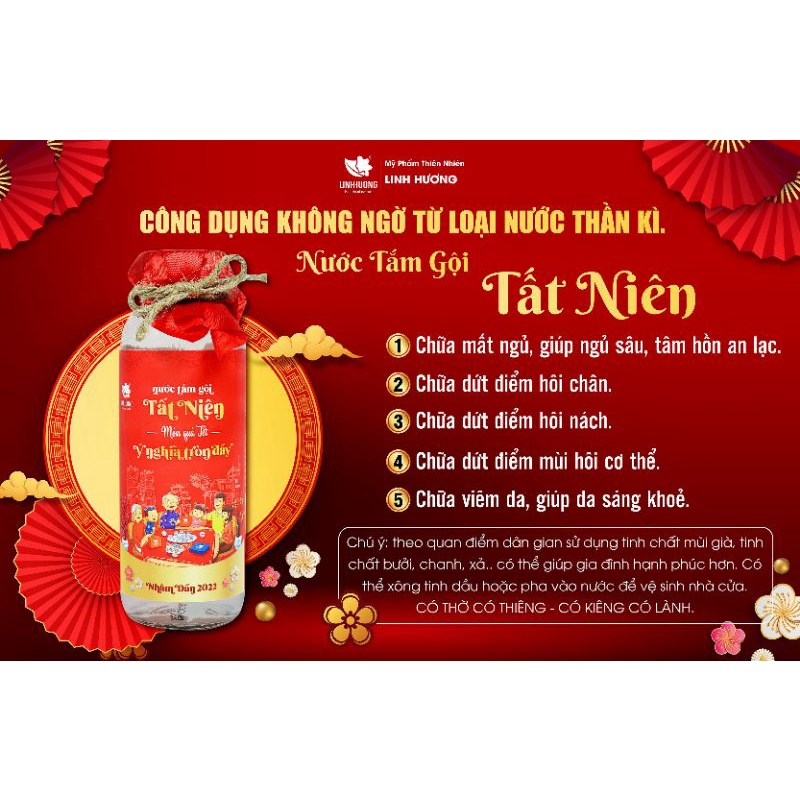 Nước Tắm Gội Tất Niên Thu Hút Tài Lộc Linh Hương