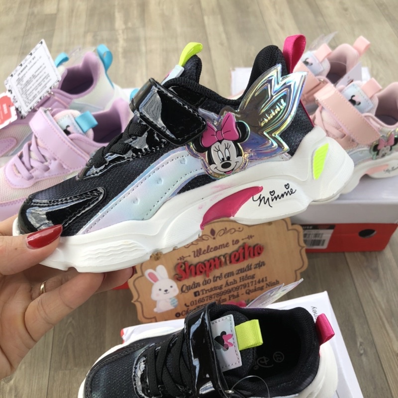 Giày thể thao bé gái Mickey Muose nhẹ mềm