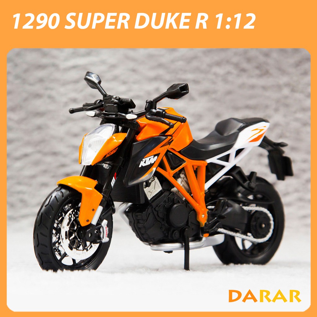 MÔ HÌNH XE MOTO Siêu xe KTM 1290 SUPER DUKE R - MAISTO tỷ lệ 1:12