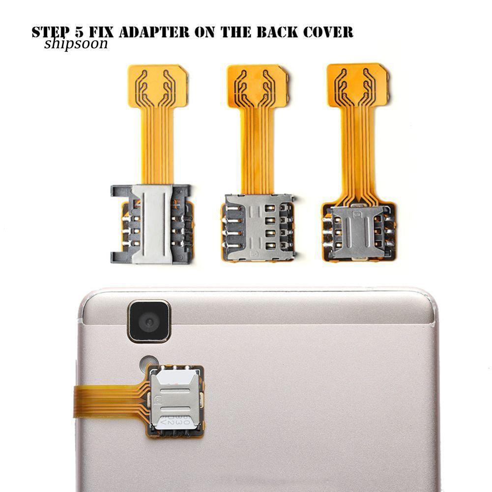 TF Hybrid Sim Slot Dual SIM Card Adapter Micro SD Extender for Android Phone