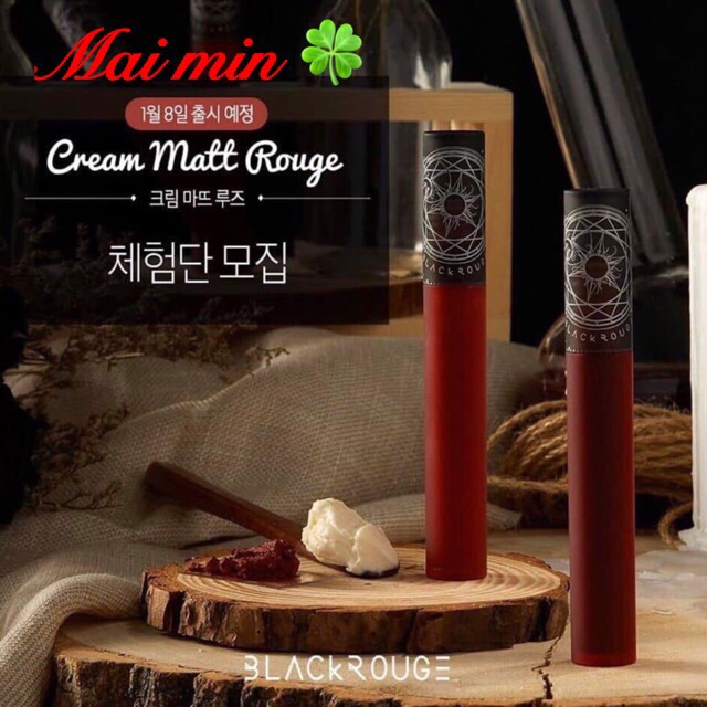 Son kem Black Rouge Cream Mat màu 06 - Đỏ Ấm | Thế Giới Skin Care