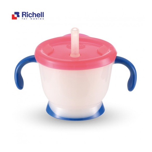 Ly/Cốc tập hút Richell 3 giai đoạn cho bé từ 6 tháng trở lên (6M+) [100% Chính hãng - An toàn tuyệt đối]