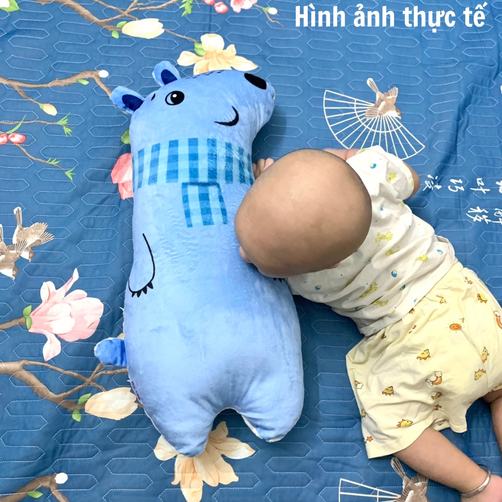 Gối ôm cho bé hình gấu Hàng Việt Nam chất lượng cao Chất liệu vải cotton và bông không sù lông