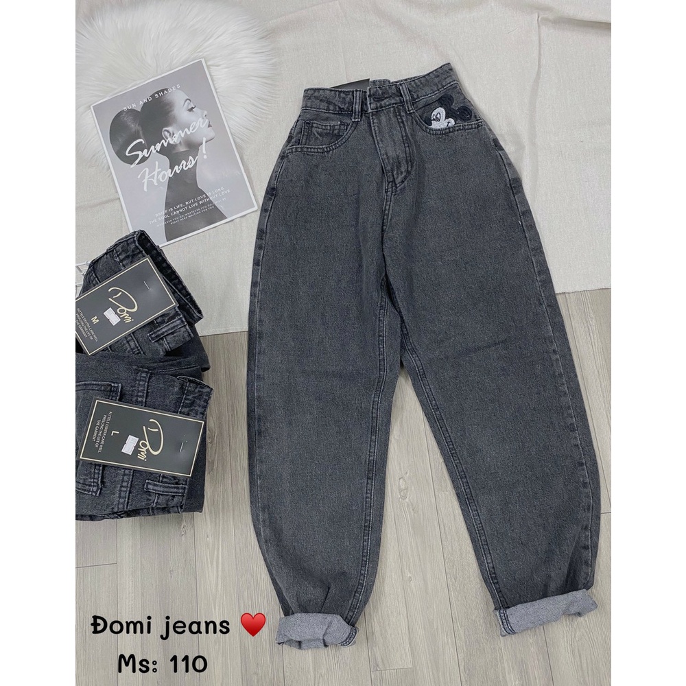 Quần Jean Baggy Nữ Thêu Chuột Siêu Dễ Thương .XTR