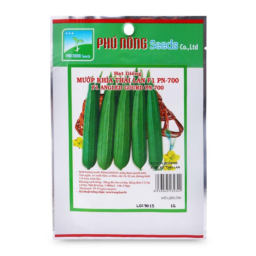 Hạt Giống Mướp Khía Phú Nông (Vườn Sài Gòn - Vuon Sai Gon) hạt giống chắc khỏe tỉ lệ nẩy mầm 98%