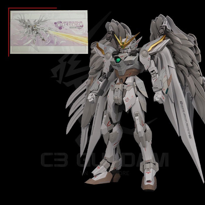 MÔ HÌNH ĐỒ CHƠI LẮP RÁP GUNDAM MG 1/100 SUPERNOVA/MODEL HEART XXXG-OOWO WING GUNDAM ZERO SNOW WHITE 