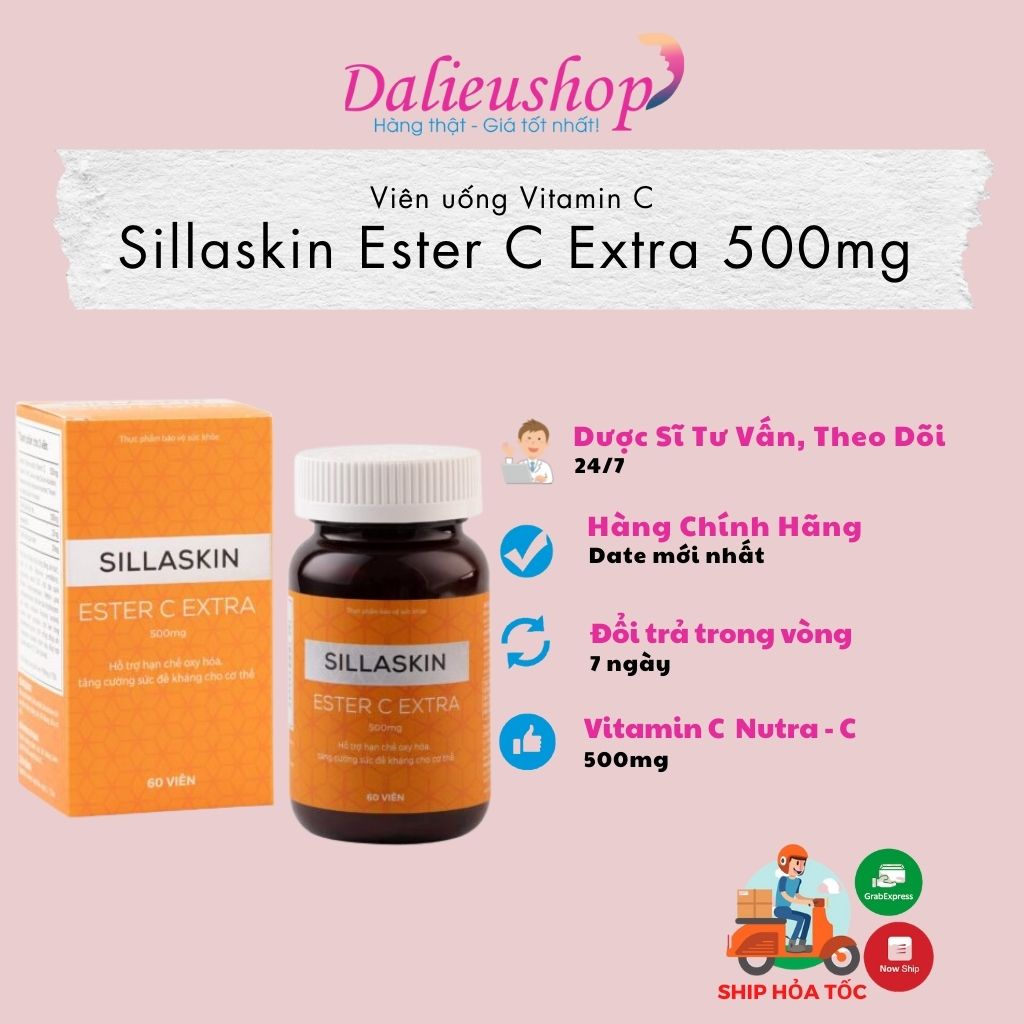Viên uống Sillaskin Vitamin C - 60 Viên