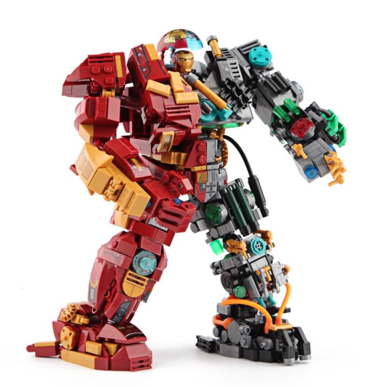 BỘ ĐỒ CHƠI XẾP HÌNH Mô Hình Người Sắt, Lắp Ráp Mô Hình Iron man, ROBOT Hulkbuster