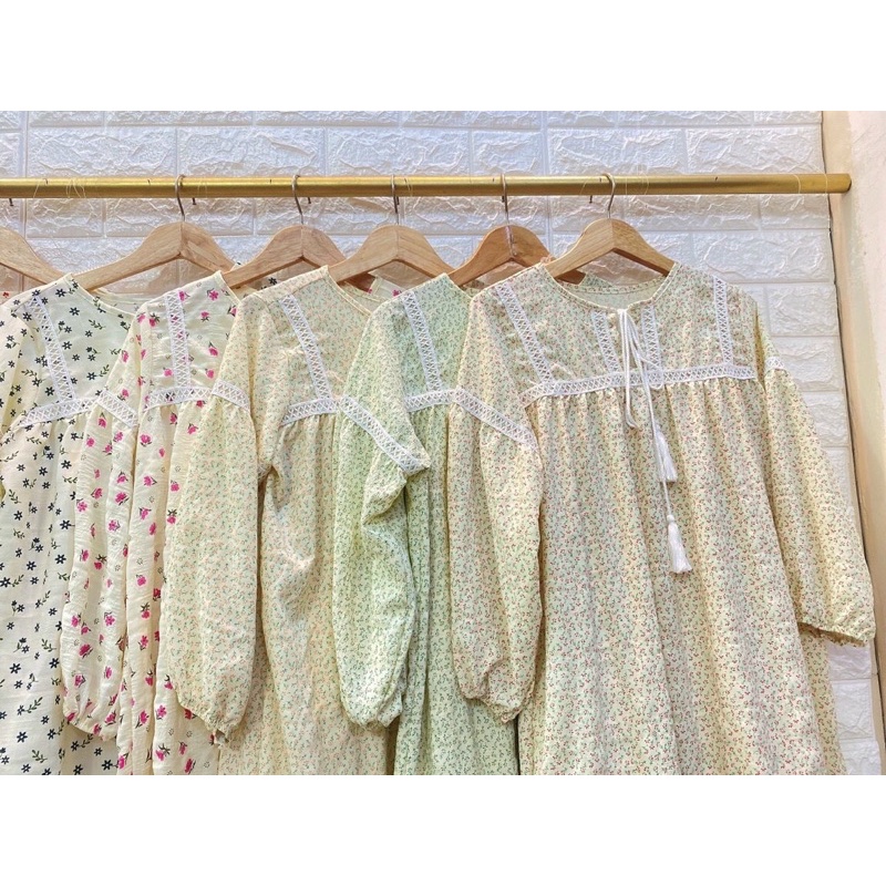 ĐẦM BABYDOLL HOA TAY PHỒNG SIÊU CƯNG.