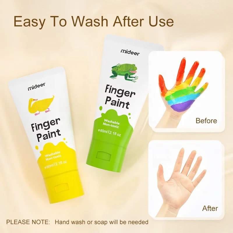 Bộ màu vẽ bằng tay Finger Paint Mideer
