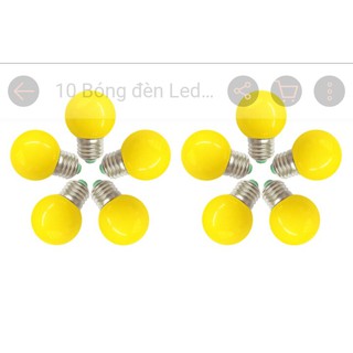 BÓNG LED CHANH NHIỀU MÀU ĐUI E27