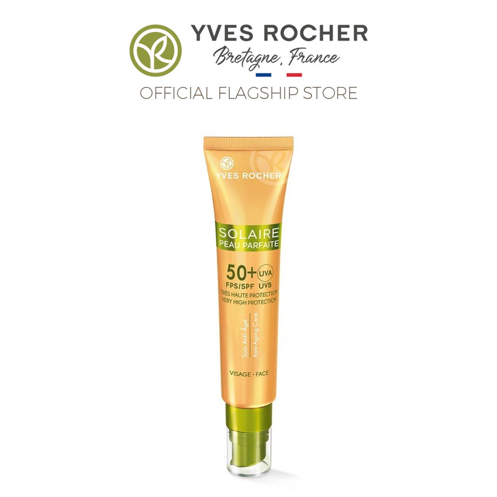 Kem chống nắng Yves Rocher Anti aging Care for Face SPF 50+ UVA UVB 40ml/tuýt