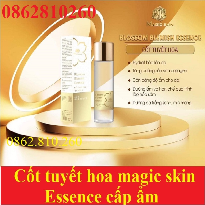 Toner cốt tuyết hoa blossom blemish essence magic skin 155ml chính hãng magicsin DATE MỚI