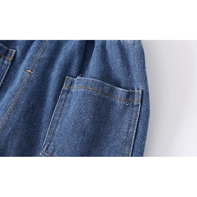 Quần short Jean cho bé WELLKIDS quần bò bé trai hoạ tiết ngộ nghĩnh (KZ3310)