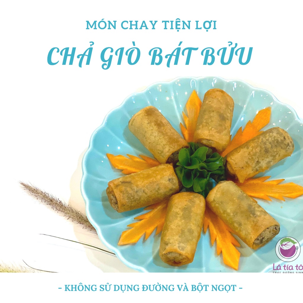 CHẢ GIÒ CHAY ĐÔNG LẠNH - LÁ TÍA TÔ