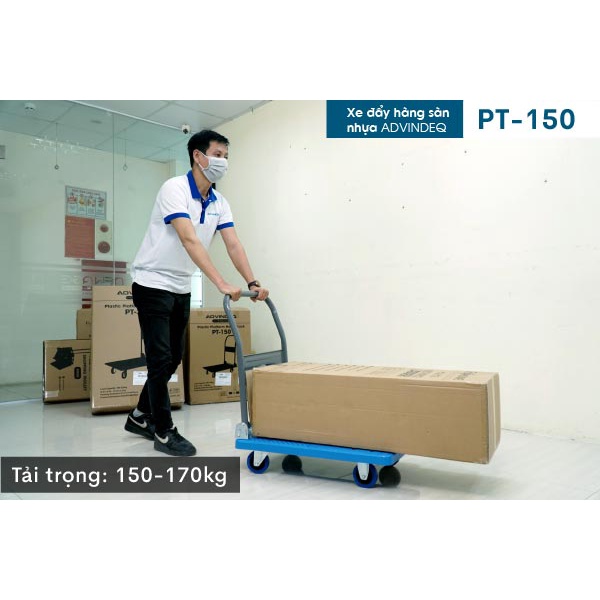 Xe đẩy hàng 4 bánh gấp gọn 170kg nhập khẩu ADVINDEQ,bánh cao su không ồn,xe kéo hàng gấp gọn đa năng-Chính hãng BH 1 năm