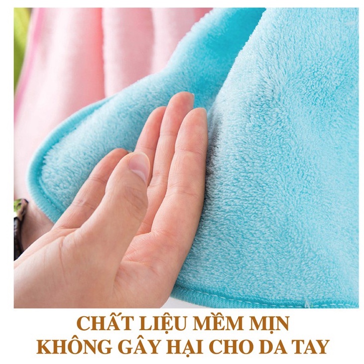 Khăn lau tay treo tường hình ngôi sao chất liệu vải làm sạch lớn 43 x 23 cm