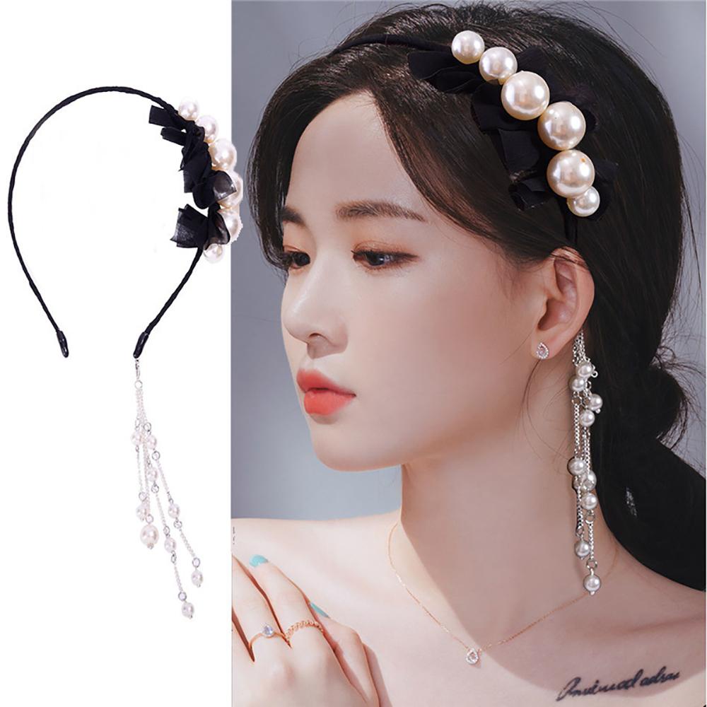 Băng Đô Cài Tóc Giả Bông Tai Có Thể Tháo Rời Cho Nữ