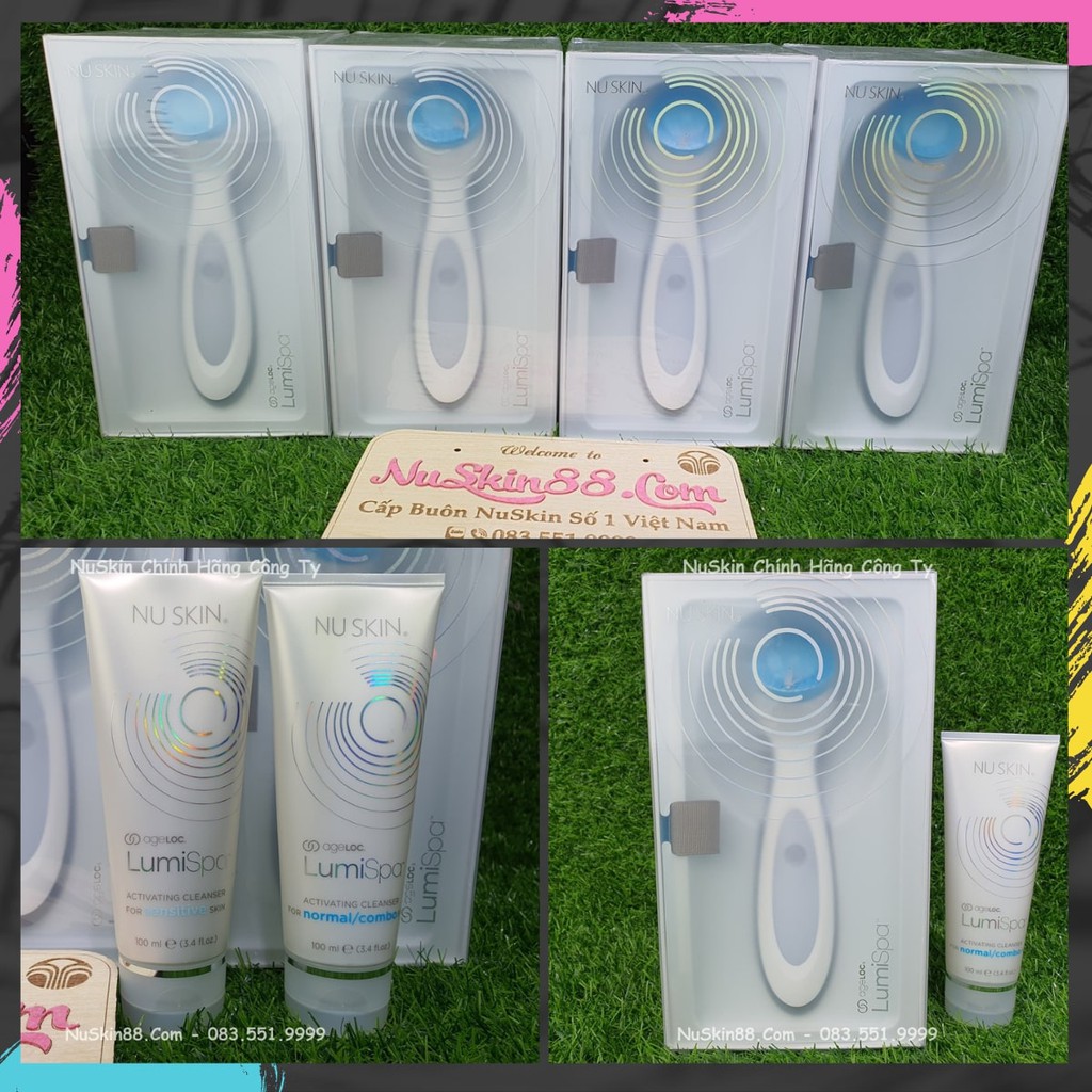 [ CHÍNH HÃNG 100% ] ( Có Bảo Hành) Máy Rửa Mặt LumiSpa Nuskin + Sữa rửa mặt | BigBuy360 - bigbuy360.vn
