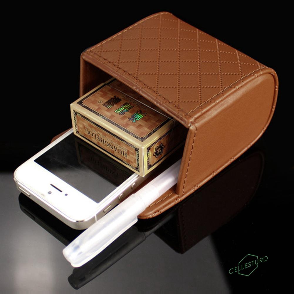 Hộp đựng vật dụng để điện thoại trên xe hơi bằng da PU | BigBuy360 - bigbuy360.vn