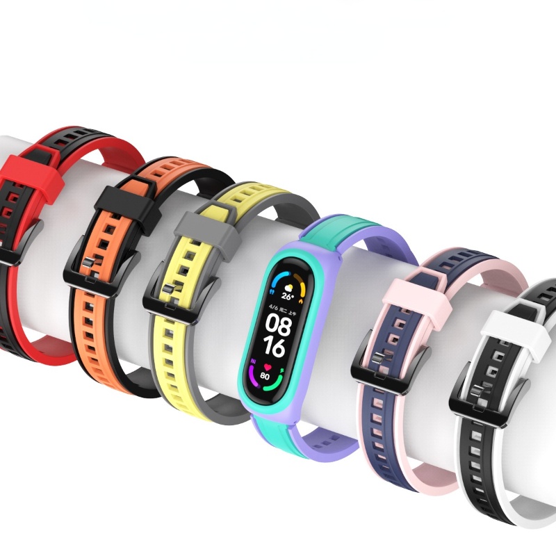 Dây Đeo Đồng Hồ 9 Màu Tương Thích Với Mi Band 6/5/4/3