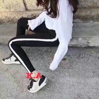 Quần legging nữ viền to sale tụt giá gốc legging 2 vach