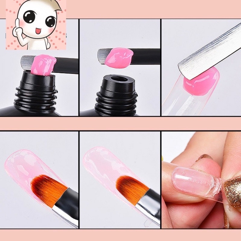 Cọ đắp gel 2 đầu - cọ đắp gel gôm 2 đầu chuyên dụng