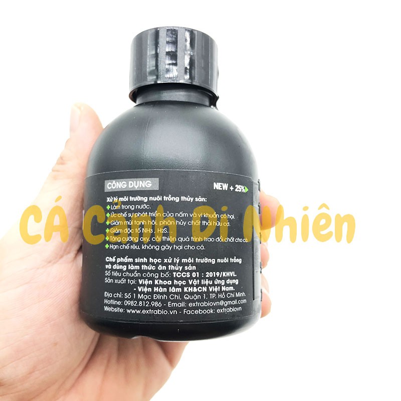 Men vi sinh Extra Bio 125ML - Chế phẩm xử lý nước cho hồ cá