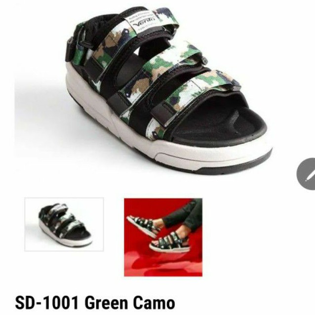 (FullBox)Dép Sandal nam nữ Vento SD1001 Màu Xanh Lá (Camo)