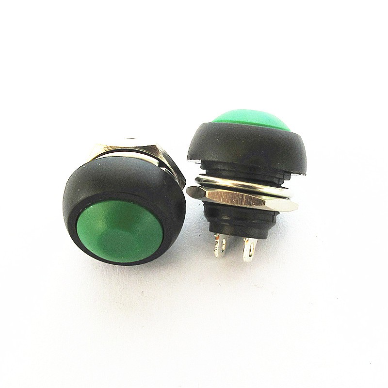 Công tắc nhựa tròn 12mm nhấn nhả siêu ngắn nhiều màu sắc tùy chọn 12V ô tô