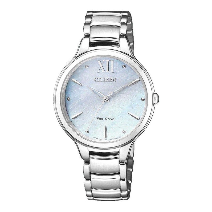 Đồng Hồ Nữ Citizen Dây Thép Không Gỉ EM0550-83N - Mặt Xà Cừ