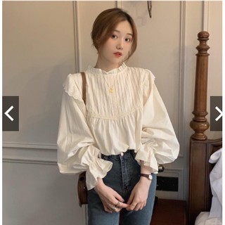 Áo babydoll cánh tiên tay phồng ren ngực