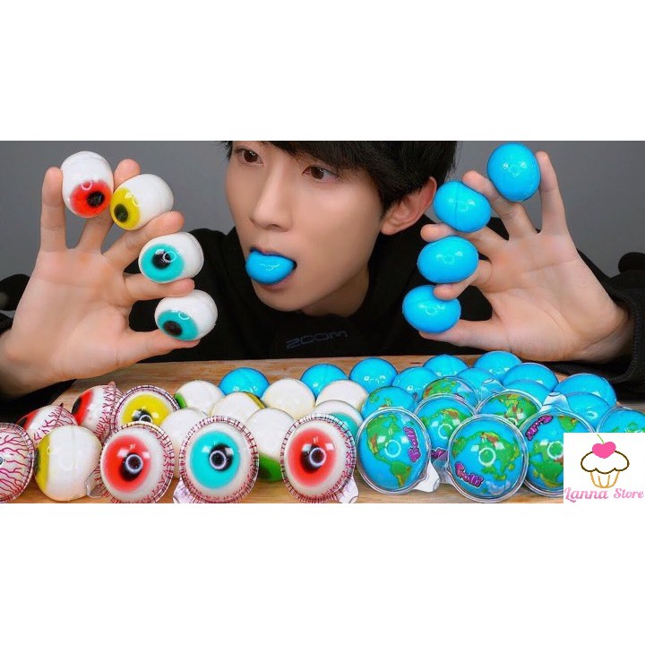  Kẹo dẻo Trolli Glotzer con mắt (Eyeball) / Planet Gummi - Đức