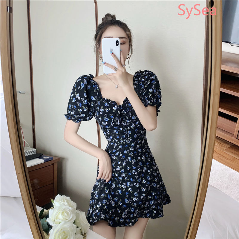 Đầm Dự Tiệc Họa Tiết Hoa Phong Cách Retro Thời Trang Mùa Hè Dành Cho Nữ | BigBuy360 - bigbuy360.vn