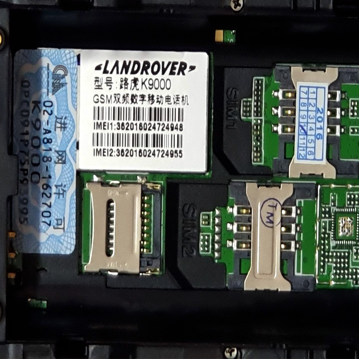 điện thoại landrover k9000
